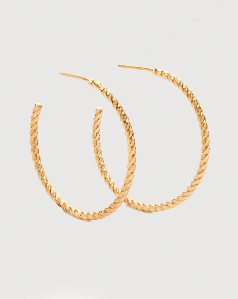BRAIDED HOOPS L