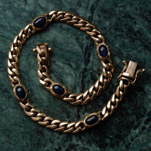 zlota-bransoleta-z-szafirami-vintage-jagg